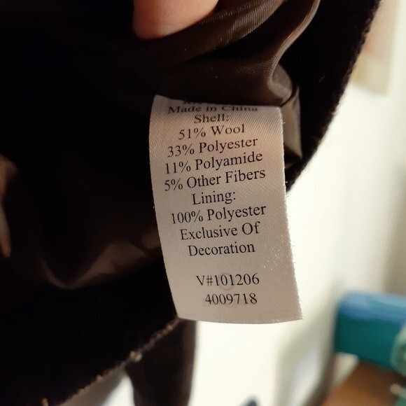 coldwater creek jacket brown wool blend m tweed blazer classic old money minimal - Picture 7 of 9